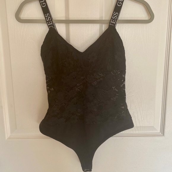 guess black lace bodysuit